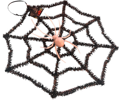 #ad Black Spider Web With White Spider $12.00