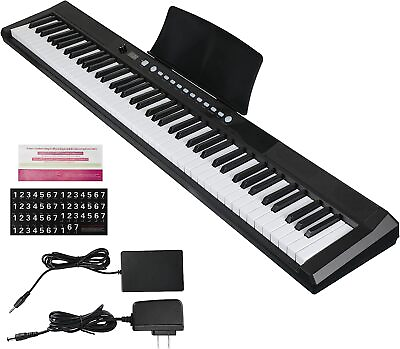 #ad 88 Key Electric Piano Keyboard Portable Semi Weighted Full Size Key with Pedal $136.70