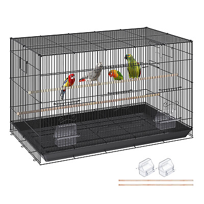 #ad VEVOR 30 inch Bird Cage Metal Large Parakeet Cages for Cockatiels Small Parrot $42.99