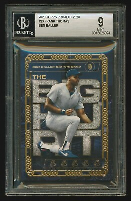 #ad Topps PROJECT 2020 FRANK THOMAS by Ben Baller BGS 9 MINT card #23 $28.00