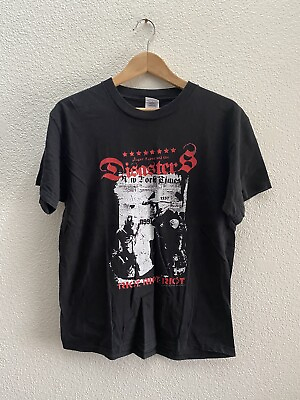 #ad Vintage Roger Miret And The Disasters Riot Riot Riot Street Punk T Shirt Medium $29.97