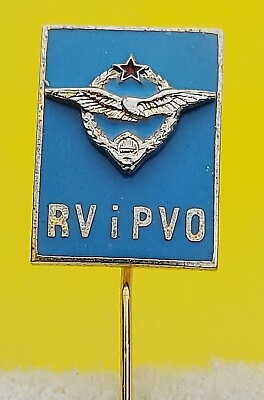 #ad Yugoslav Air Force RV I PVO Military Academy School Pilot vintage pin badge $13.99