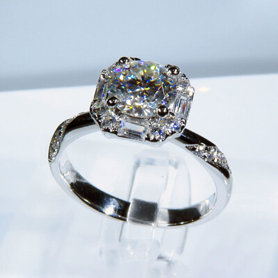 #ad Women Luxury Cubic Zircon Ring 925 Silver Jewelry Anniversary Sz 6 10 C $3.16