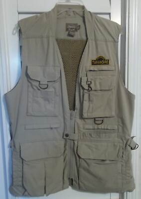 #ad Cabelas Safari Series Men’s Outdoor Hunting Fishing Vented Vest Size Medium $25.99