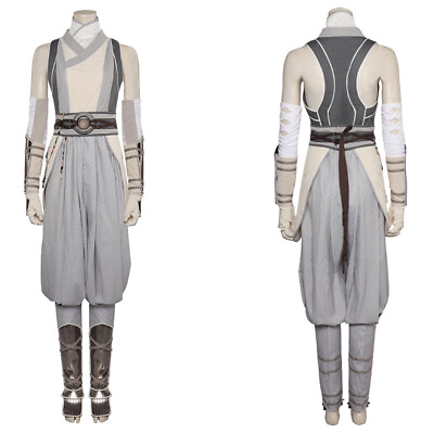#ad Ahsoka Tano Cosplay Costume White Outfits ComicCon Halloween Fancy Suit $130.11