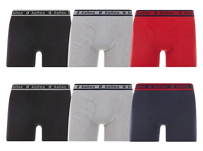 #ad 3 6 12 PK Mens Boxer Briefs Breathable Tagless Cotton Comfort Stretch Underwear $38.36