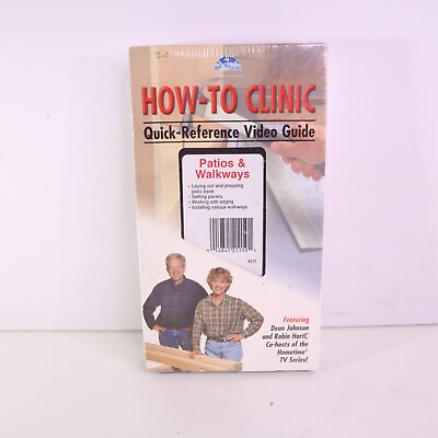 #ad HOW TO CLINIC Quick Reference Video Guide VHS Patios amp; Walkways RARE New Sealed $9.95