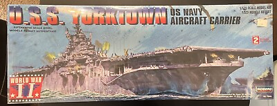 #ad USS Yorktown Navy Aircraft Carrier WW2 Ship Model Kit Sealed #70826 1:525 $80.00