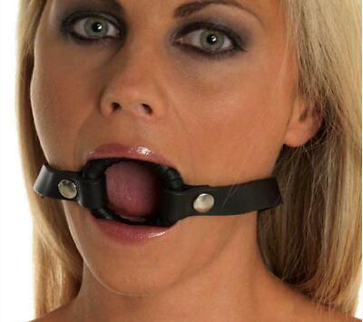 #ad Black O Ring Sex Adult Toys Mouth Gag Leather Bondage BDSM Flirt Toys For Women $1.99