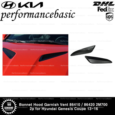 #ad Bonnet Hood Garnish Vent 86410 86420 2M700 2p for Hyundai Genesis Coupe 13 16 $39.80