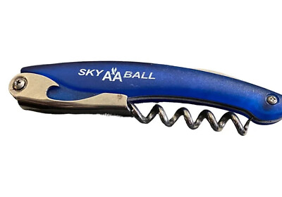 #ad American Airlines Sky Ball wine bottle opener corkscrew Blue Vtg bar Tool $29.99