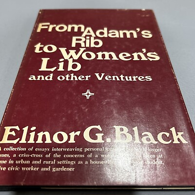 #ad From Adams rib to womens lib Hardcover By Elinor G. Black First Edition 1974 $20.00