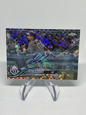 #ad 2018 Chrome Update Target Exclusive X Fractor 125 Austin Meadows Rookie Auto RC $15.99