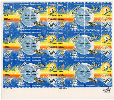 #ad Scott #1919a 1912 19 Space Achievement Full Sheet of 48 Stamps MNH #1 $7.92