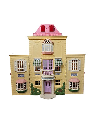 #ad 2005 Fisher Price Mattel Loving Family Grand Mansion Twin Time Dollhouse $149.95