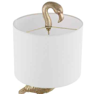 #ad TRUE FINE Resin Table Lamp With White Linen Shade Aimee 25quot; Champaign Gold White $62.85