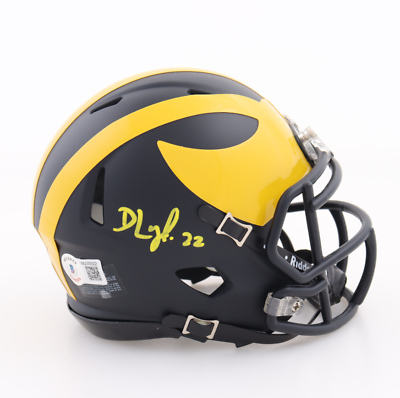 #ad David Long Jr. Signed Michigan Wolverines Mini Helmet w COA $65.40