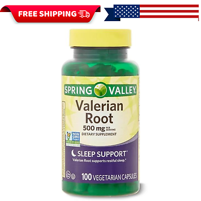 #ad Valerian Root Capsules 500 mg 100 Count gluten free Non GMO sleep support. $8.59