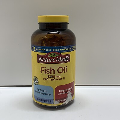 #ad Nature Made Fish Oil 1200 mg 200 Softgels EPA DHA amp; 360mg OMEGA 3 Fatty Acids $19.00