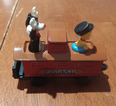 #ad 1982 Warner Bros. Looney Tunes Die Cast Train Caboose Car Sylvester Tweety $7.99