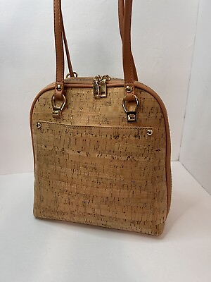 #ad Miztique Tan Daisy Cork Convertible Small Backpack Bag NWOT $44.10