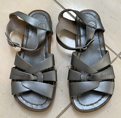 #ad Salt Water Silver Sandals Size 1 $22.00