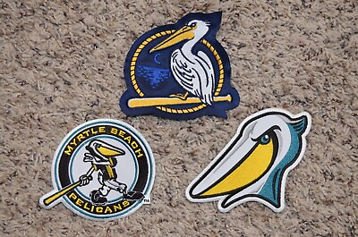 #ad CHOICE: Myrtle Beach Pelicans Throwback MiLB Minor League Baseball Jersey Patch $9.99