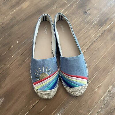 #ad Brand New Joules Shelbury Espadrille Flat In Chambry Sz 9 $68.00