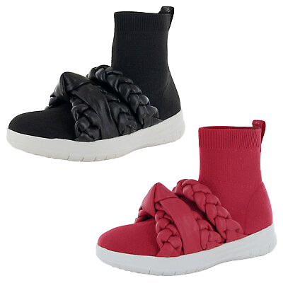 #ad Fitflop Womens Uberknit Braid Sock Boot Sneaker Shoes $29.99