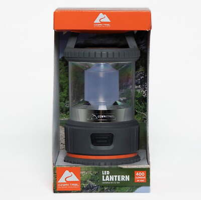#ad Ozark Trail 400 Lumens LED Electric Camping Lantern 3 D Batteries Not Included $19.97
