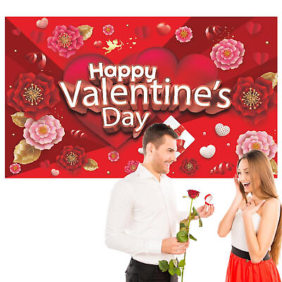 #ad Valentine#x27;s Day Background Banner Valentines Day Decorations Supplies 73 x 43 In $14.59