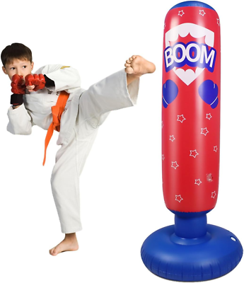 #ad #ad Punching Bag for Kids Free Standing Boxing Bag for Bounce Back Heavy Punching B $23.99