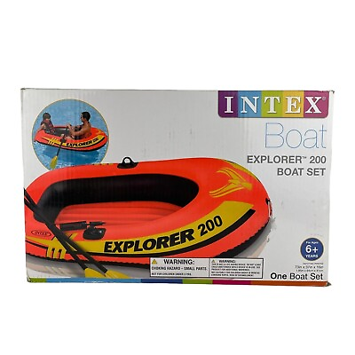 #ad Intex Explorer 200 Boat Set Person Inflatable Raft Boat Series 6 Years and Up $24.99