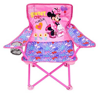 #ad Minnie Camp Chair For Kids Portable Camping Fold N Go Chair With Carry Bag Minni $28.27