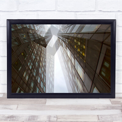 #ad skyscraper Abstract Action Architecture Conceptual reflections Wall Art Print GBP 59.99