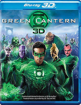 #ad GREEN LANTERN 3D 3 DISC BLU RAY; EXTENDED CUT $12.92