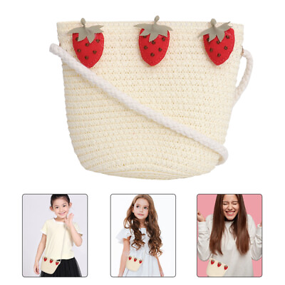 #ad Women Straw Shoulder Bag Woven Handbag Beach Bag Toddler Women Shoulder Handbags $10.39