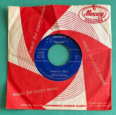 #ad The Big Bopper 45RPM Chantilly Lace Big Bopper#x27;s Wedding Mercury Records $5.50