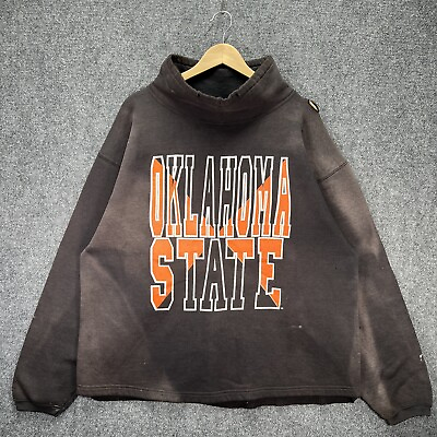 Vintage Oklahoma State Sweatshirt Mens 2XL Black College University Sports 90s $40.80