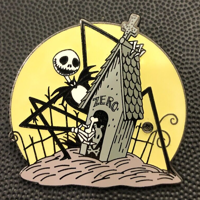 #ad Disney pin Jack Skellington Zero dog Nightmare Before Christmas Halloween yellow $9.99