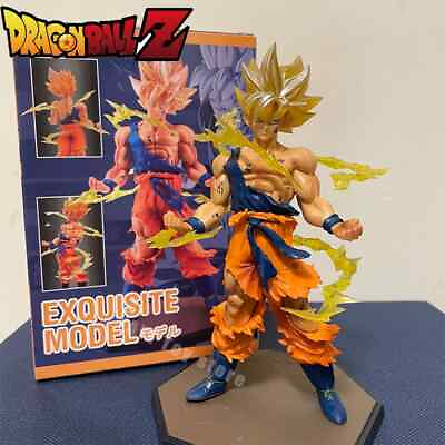 #ad Dragon Ball Son Goku Super Saiyan Anime Figure 16cm Goku In Retail Box $15.19