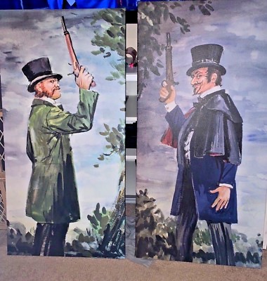 #ad Haunted Mansion Dueling Ghosts Large Canvas Giclees 20x40quot; each Halloween Disney $399.00