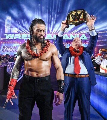 #ad Roman Reigns Tribal Chief Wrestlemania 40 Photo Print Poster WWE NXT $15.99
