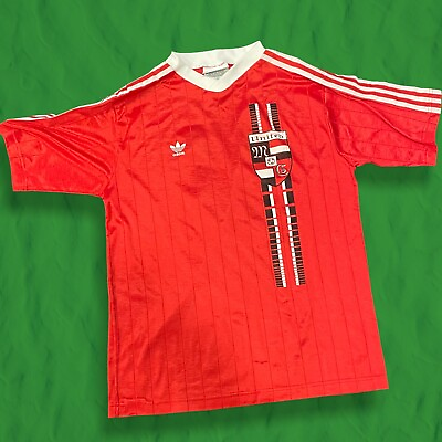 #ad Vintage 90s Adidas Soccer Jersey; Mens Medium; Trefoil Three Stripes; MC United $30.00