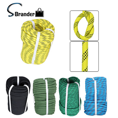 #ad 3 8 Inch x 100 FT Braid Polyester Rope Heavy Duty Braided Polyester Rigging Rope $30.59