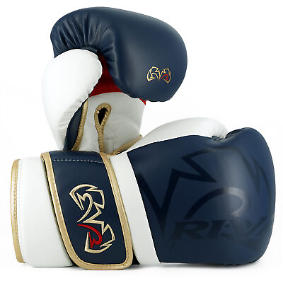 #ad Rival Boxing RS80V Impulse Hook and Loop Sparring Gloves Navy $99.95
