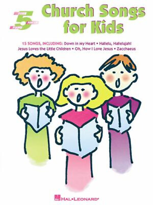 #ad Church Songs for Kids : Five Finger Piano Paperback $7.04