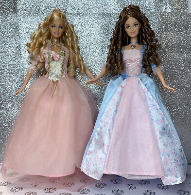 #ad Barbie Princess And The Pauper Erika amp; Anneliese Dolls Working Singing RARE C $369.99