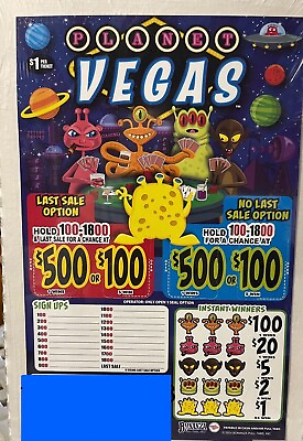 #ad NEW pull Tickets Planet Vegas Tabs Seal $160.00