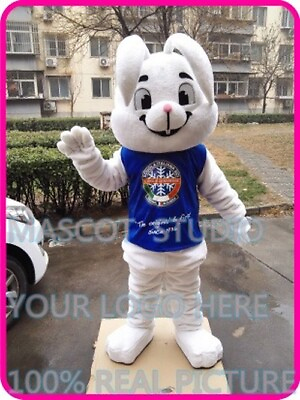 #ad EASTER Bugs Bunny Rabbit Mascot Costume Cartoon Character Cosplay Fancy Dress $292.02